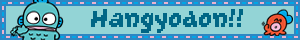 transbro.neocities.org A blue blinkie reading `Hangyodon!!` with a fish and ocotopus character left and right.