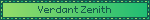 transbro.neocities.org A yellow and green gradient blinkie reading `Verdant Zenith`.