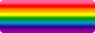 A static rounded button with the gillian baker pride flag